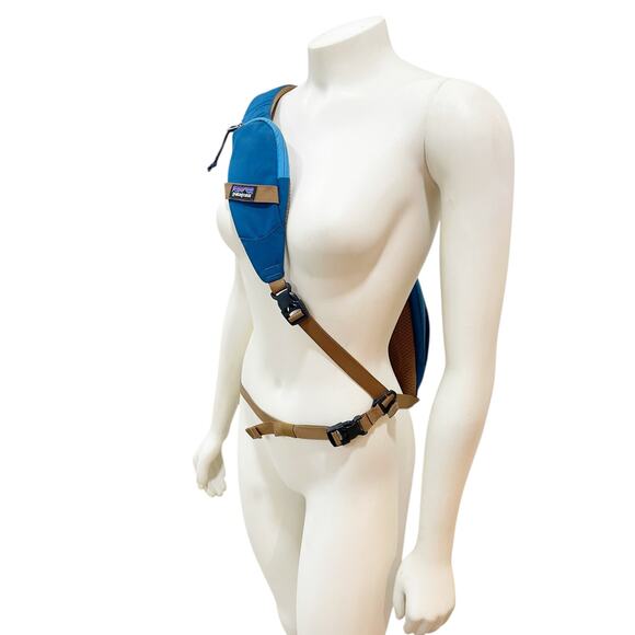 Patagonia Atom 8L Sling Bag Big Sur Blue Brown Bag - Picture 4 of 9